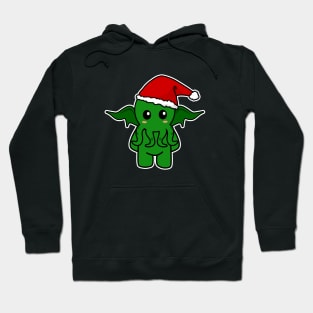 Cthulhu With A Christmas Hat Hoodie